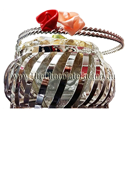 White Metal Basket
